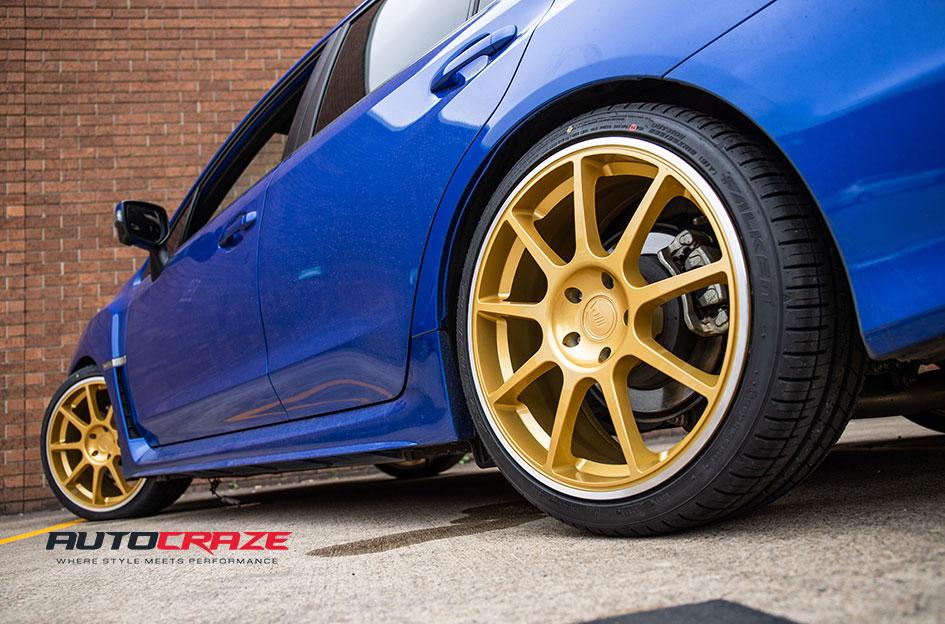 SUBARU WRX MR138 GOLD MACHINED LIP